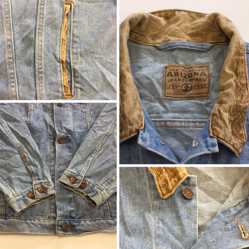 ����ꥫ���� �ǥ˥ॸ�㥱�å� G����� 2XL/�������֥롼x�쥶��Ĵ���顼 ����̵�� MADE IN USA ��� ��������� ���ᥫ�� 4�ݥ� ľ͢�� ����� ���� �礭�� �ӥå� �����С� XXL ARIZONA