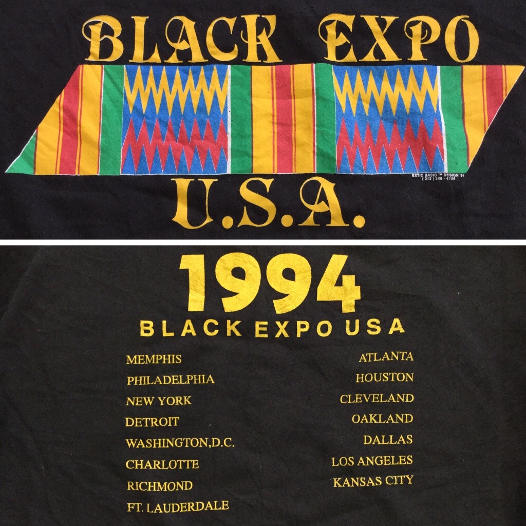 BLACK EXPO U.S.A. 1994 �������å� �ȥ졼�ʡ� ����̵�� XXL����/�����֥�å� ����ꥫ͢�� ���ᥫ�� �礭�� �ӥå� �饹�����顼 ���岷 ����