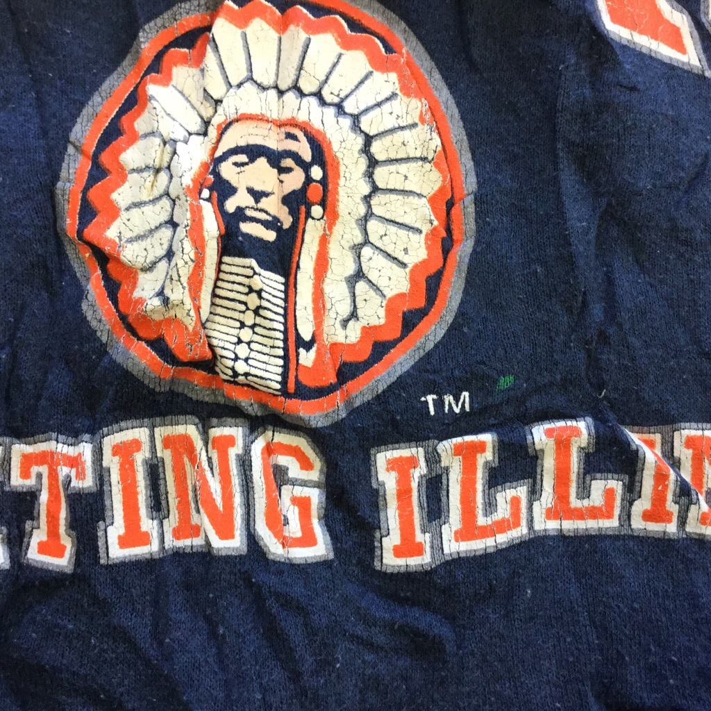 ����ꥫ���� ILLINOIS ����ǥ����� �������å� �ȥ졼�ʡ� ����̵�� XL����/�����ͥ��ӡ� USA ľ͢�� ���ᥫ�� �饰��� ������� �����å� ���ܿ� ���岷 ���� �礭�� �ӥå� �����С�