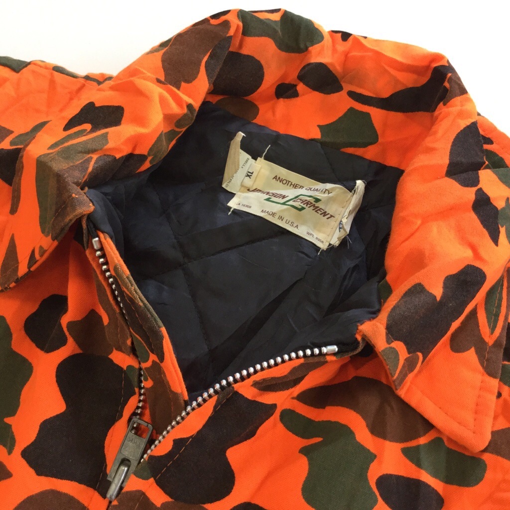 JOHNSON GARMENT �ϥ�ƥ��󥰥��㥱�å� ����̵�� ��� XL/�º�x����� ���� ���åȥ� ���åץ��å� �ߥ꥿�꡼ �����ߡ� ����ꥫľ͢�� MADE IN USA ���ᥫ�� ���� �礭�� �ӥå� �����С� ���岷 ����