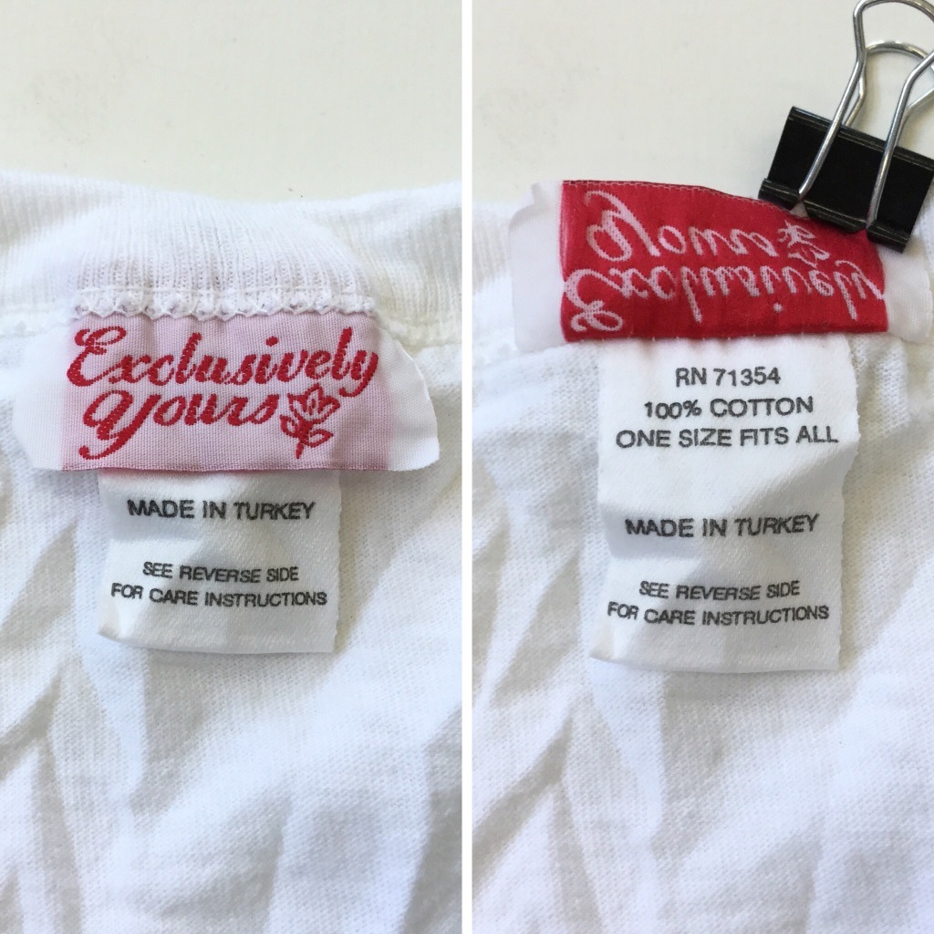Exclusively Yours クマT アメリカ古着 半袖Tシャツ 白T 送料無料 