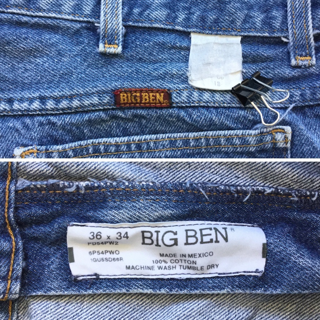 BIG BEN �ӥå��٥� ����ꥫ͢�� �ǥ˥�ѥ�� ���åȥ��� ���硼�� ����̵�� W36/�֥롼�ǥ˥� û�ѥ� �ϡ��եѥ�� �����ѥ� ���ᥫ�� USA ���岷 ���� XL �ӥå� �礭�� �����С�