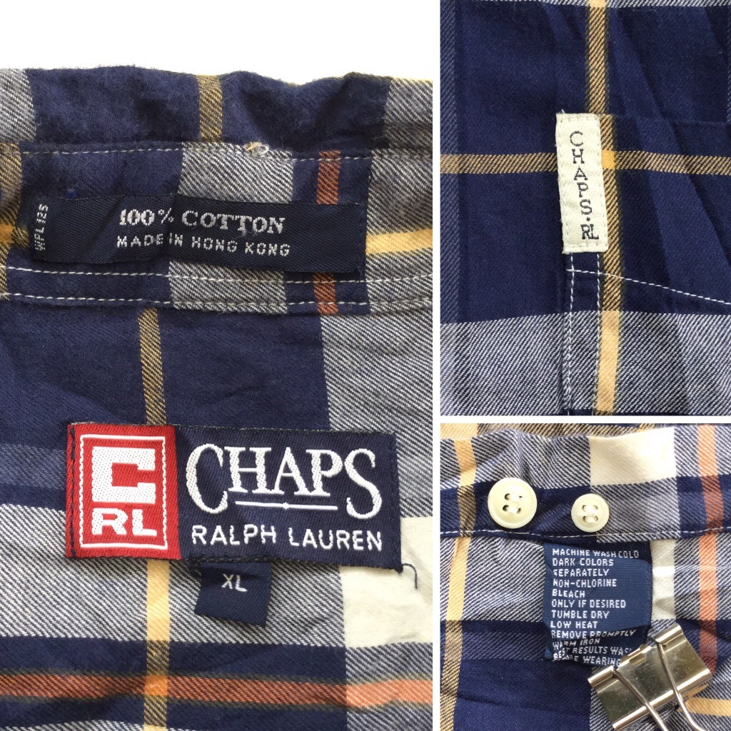 231円 日本未入荷 CHAPS 長袖シャツ Lサイズ チャップス ボタンダウン BDシャツ チェック柄 ブルー レッド ホワイト 古着卸 アメリカ仕入 t2208-3237 231円 日本未入荷 CHAPS 長袖シャツ Lサイズ チャップス ボタンダウン BDシャツ チェック柄 ブルー レッド ホワイト 古着卸 アメリカ仕入 t2208-3237