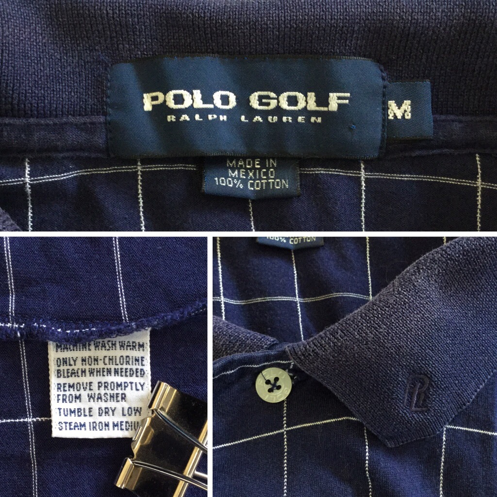 POLO GOLF RALPH LAUREN �ݥ� ����ե��ե������ RL ����ꥫ͢�� Ⱦµ�ݥ������ ��� M/�����ͥ��ӡ� �����å� ����̵�� �֥��� ���ᥫ�� US����