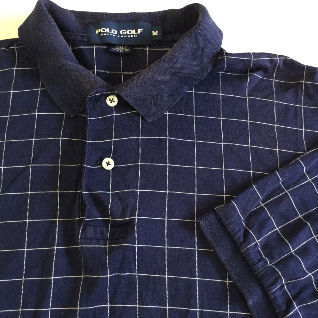 POLO GOLF RALPH LAUREN �ݥ� ����ե��ե������ RL ����ꥫ͢�� Ⱦµ�ݥ������ ��� M/�����ͥ��ӡ� �����å� ����̵�� �֥��� ���ᥫ�� US����