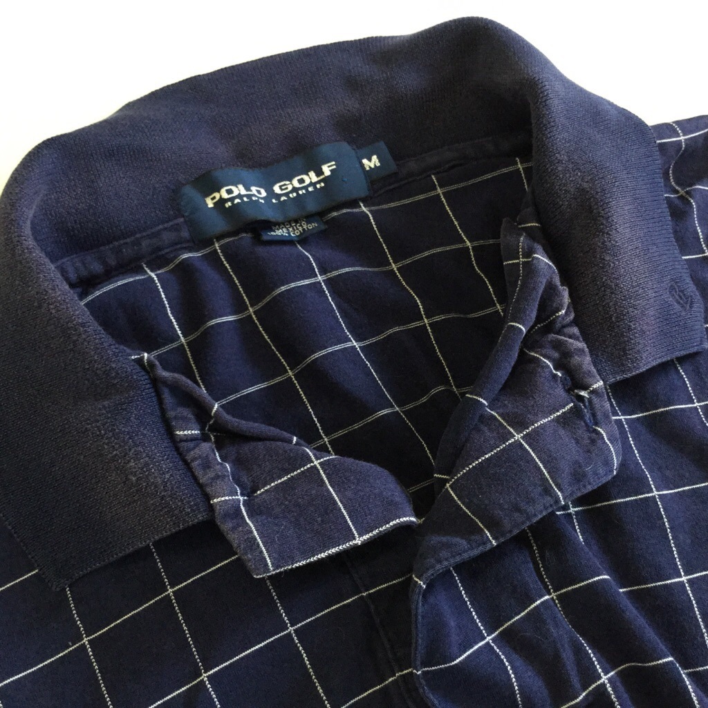 POLO GOLF RALPH LAUREN �ݥ� ����ե��ե������ RL ����ꥫ͢�� Ⱦµ�ݥ������ ��� M/�����ͥ��ӡ� �����å� ����̵�� �֥��� ���ᥫ�� US����