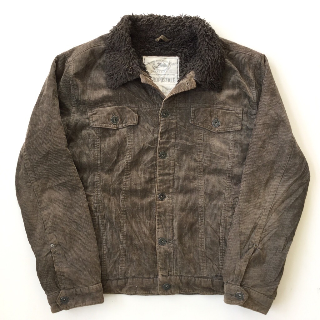 Aeropostale エアロポステール アメリカ直輸入 ブランド コーデュロイジャケット 内ボア 送料無料 メンズ Xl チャコールグレー系 ジージャン 4ポケ アメカジ ジャンパー カジュアル 古着卸 業販 大きい ビッグ オーバー ー品切れー Spec Co Ltd