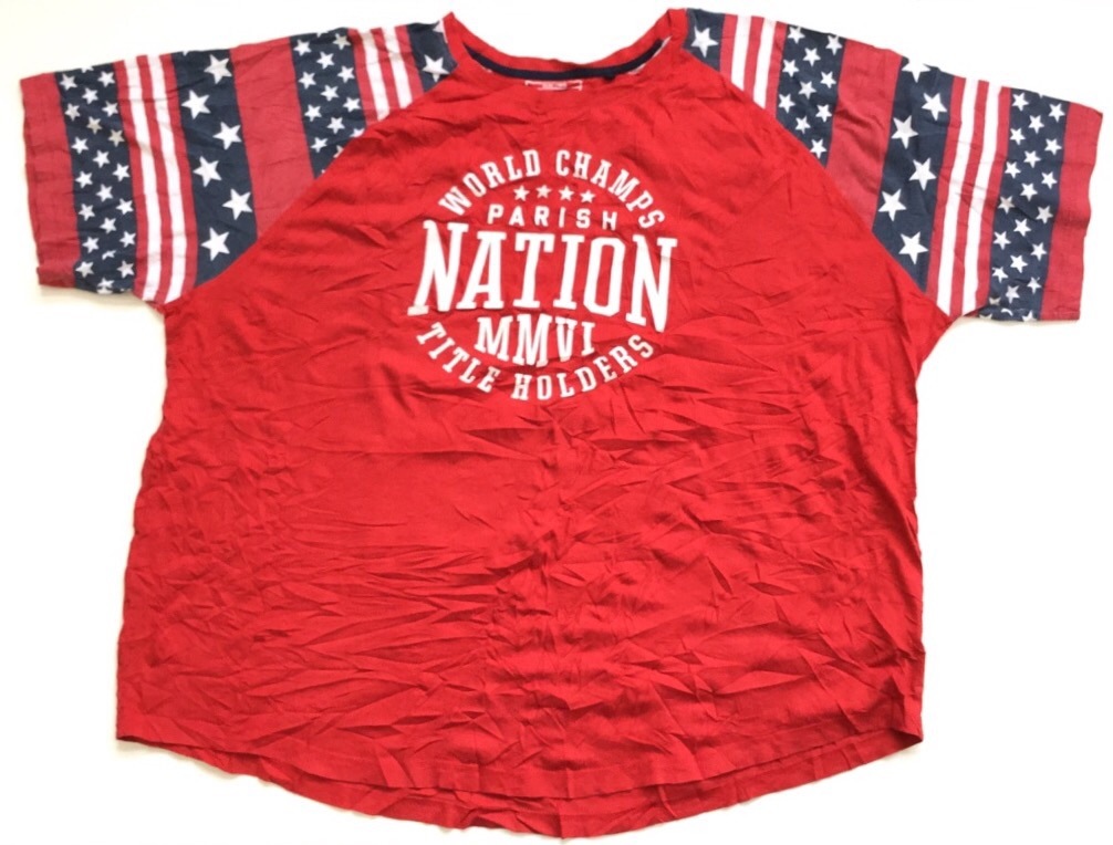 PARISH NATION ����ꥫ���� ����� ȾµT����� �ӥå�T ����̵�� ��� 6X/��x��x�� USA �饰��� ������ ����ꥫľ͢�� ���ᥫ�� ���岷 ���� �礭�� �ӥå� �����С�