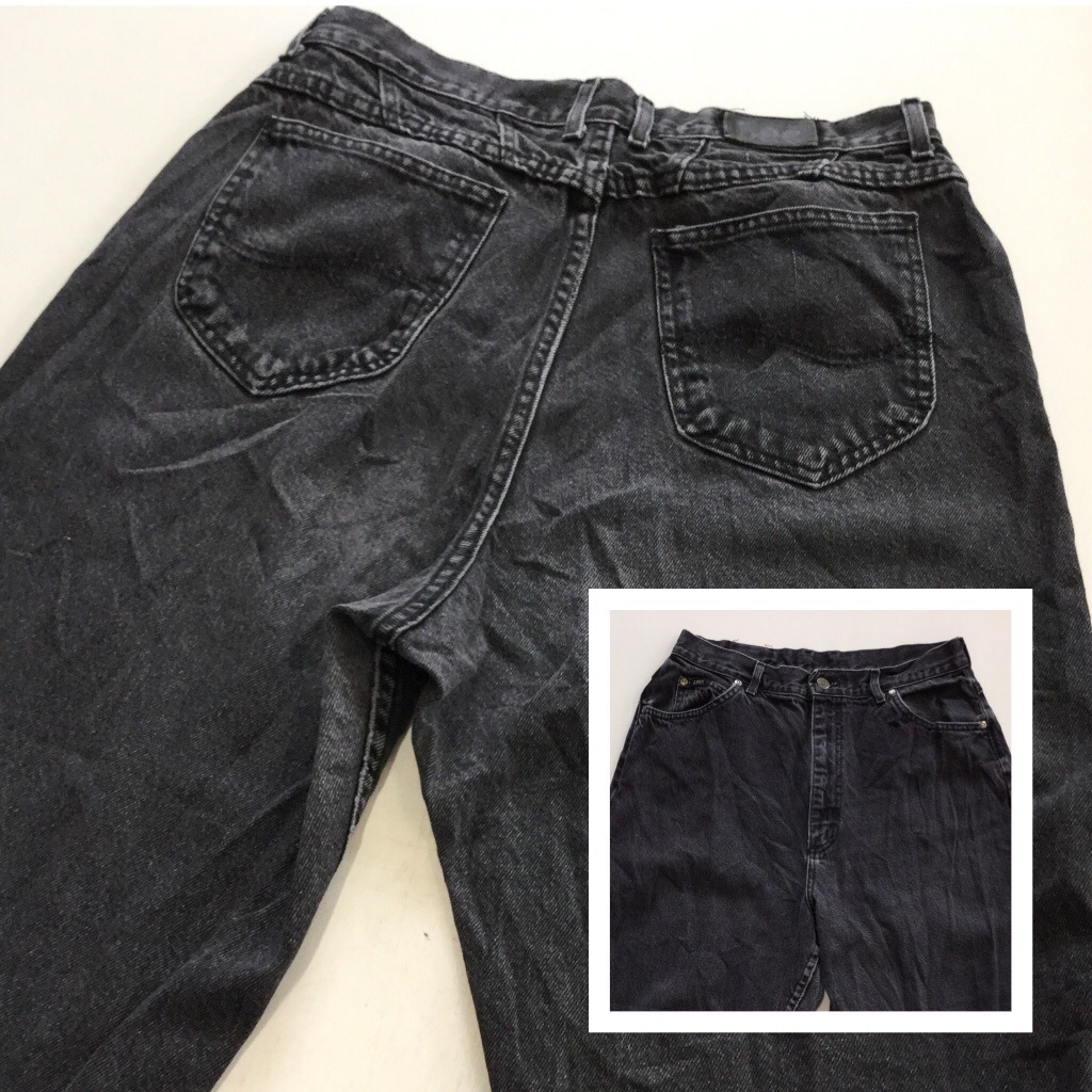 Lee リー デニムパンツ ジョッパーズ 送料無料 16 L ブラックデニム テーパード アメリカ輸入 Made In Usa アメカジ ブランド ジッパーフライ レディース メンズ ユニセックス 古着卸 業販 ー品切れー Spec Co Ltd