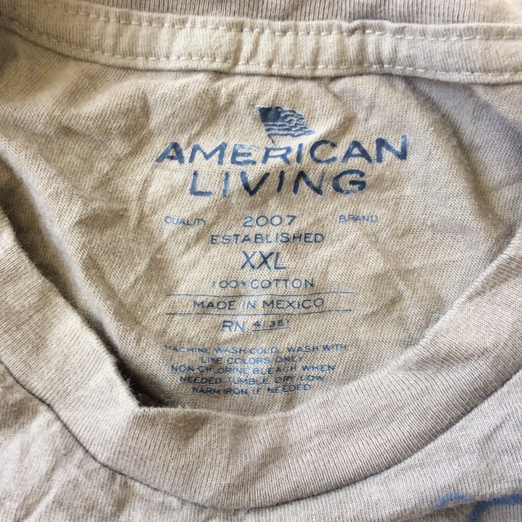 AMERICAN LIVING ����ꥫ���ӥ󥰡ʥ��ե������� ȾµT����� ����̵�� XXL/���졼 �礭�������� �ӥå������� ���ᥫ�� Ralph Lauren JC�ڥˡ� JC PENNEY �֥��� ����ꥫľ͢�� XO