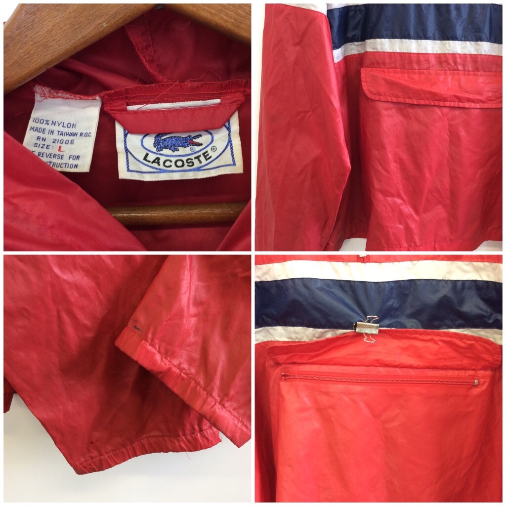 LACOSTE �饳���� ���� �ʥ����󥸥㥱�å� �ץ륪���С� ����̵�� L/�֡��򡦺� ����ꥫľ͢�� IZOD ���ᥫ�� �ӥ�ơ��� �ѡ�����