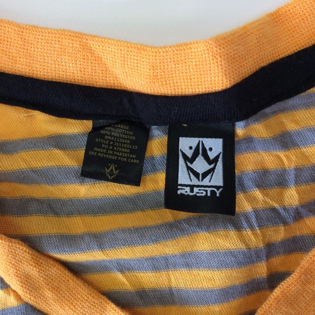 RUSTY 饹ƥ ꥫ͢ ȾµT ܡ Vͥå ̵ XL/󥸡졼  ե ֥ SURF USA 礭 ӥå LL O