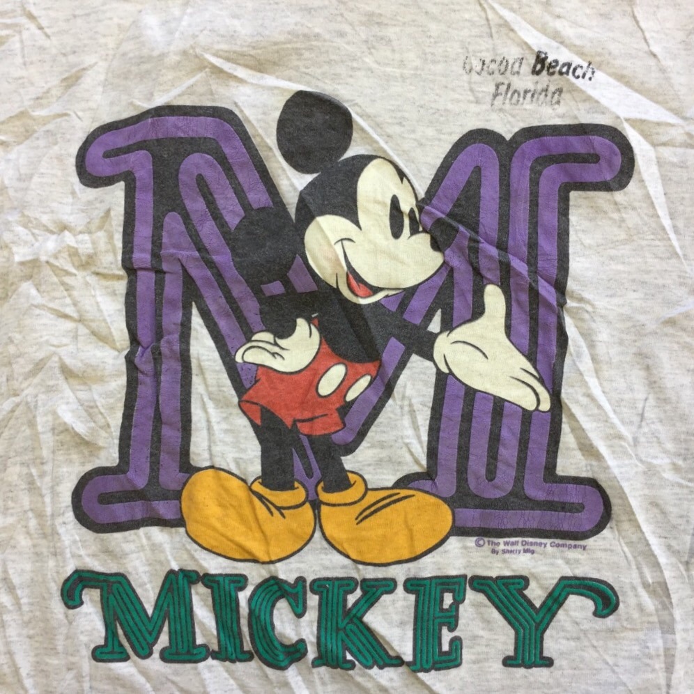 MICKEY ߥåޥ Florida ȾµT L/졼 ̵ ե MADE-IN-USA  Disney ǥˡ T USA