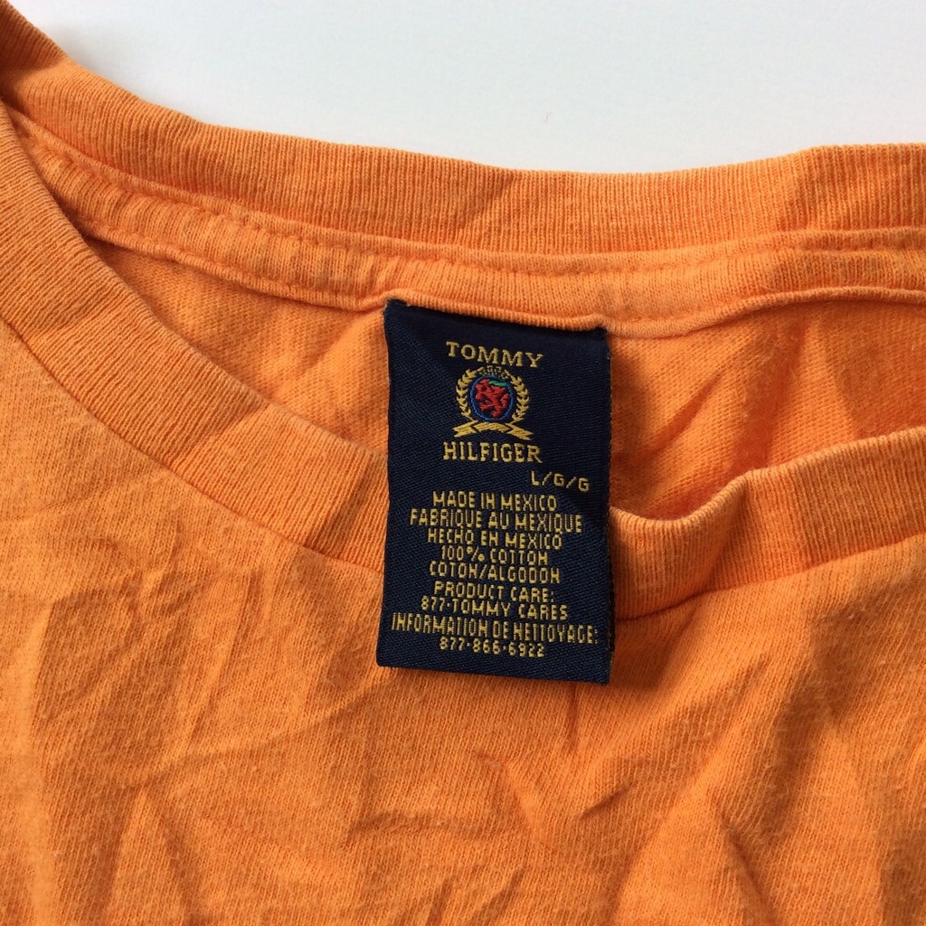 TOMMY HILFIGER ȥߡҥե ץ  ȾµT ̵ L/ ꥫ͢ ֥ ᥫ USA ١å