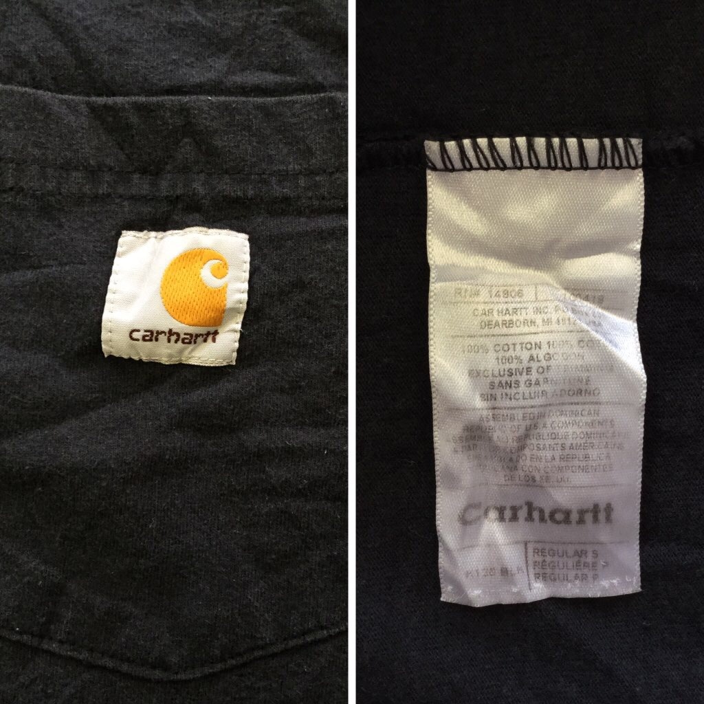 Carhartt �����ϡ��� ����ꥫ͢�� ĹµT����� S/���� ����̵�� ���� ���ݥ��å� ����T ����ץ� ��� �֥��� USA