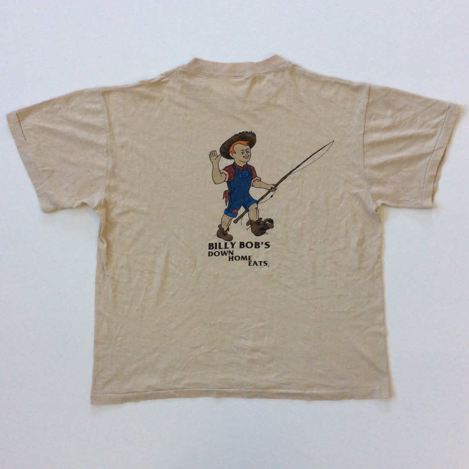 ꥫ͢ DOWN HOME EATS ȾµT  ӥơ ̵ M/١ USA ᥫ 70's - 80's 岷 쥹ȥ ߹ BILLY BOB'S