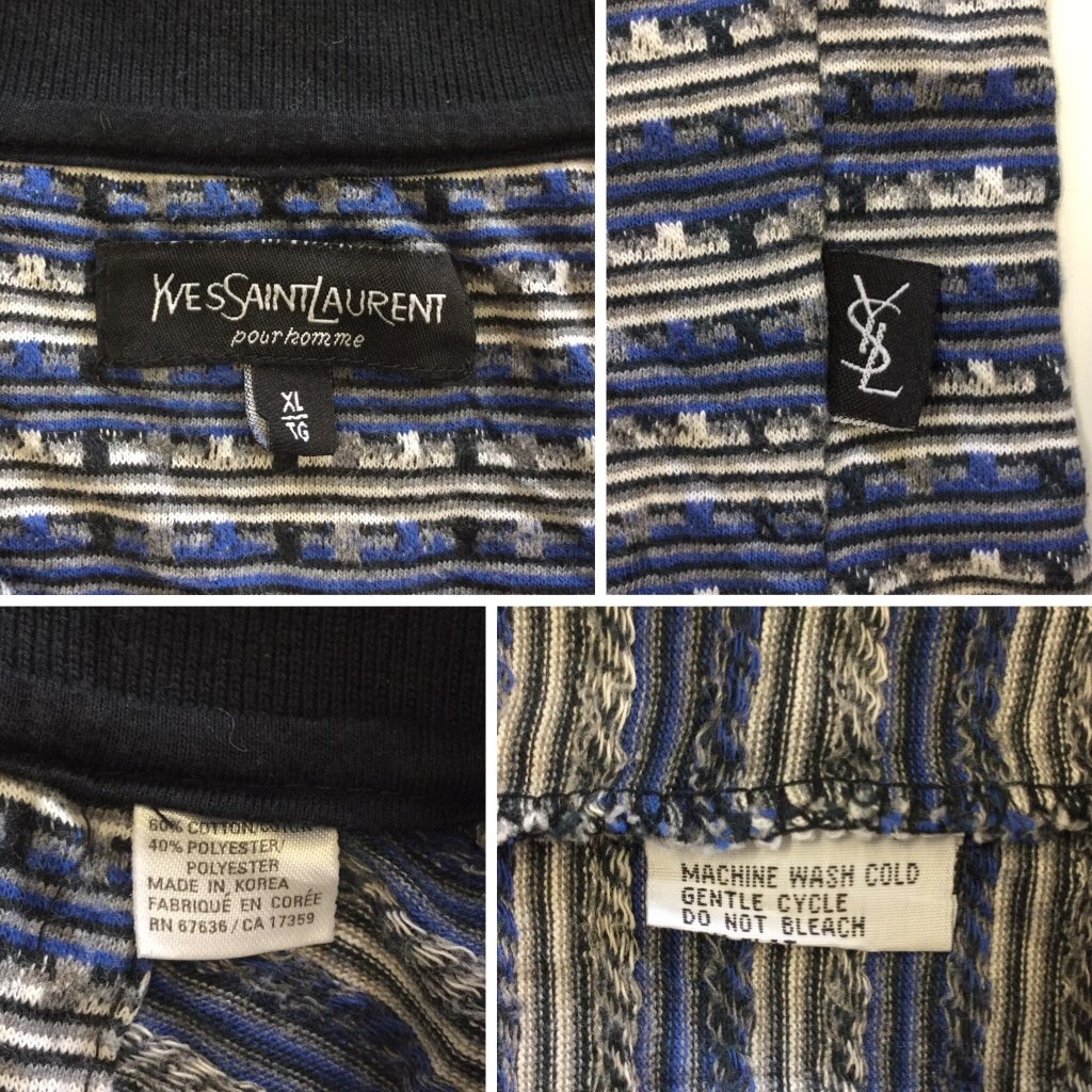 YVES SAINT LAURENT �������������� Ⱦµ�ݥ������ ����ꥫ͢�� XL/���� �ܡ����� ����̵�� �֥��� ����� �礭�� �ӥå� USA����