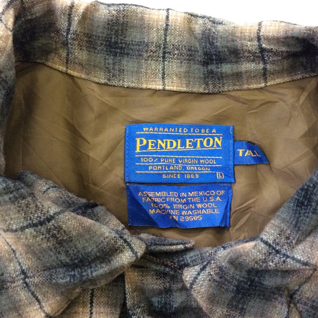 PENDLETON ڥɥȥ Ĺµ륷 å ̵ L/١ ꥫ͢ USA ᥫ ֥ ͥ륷  ӥơ 岷