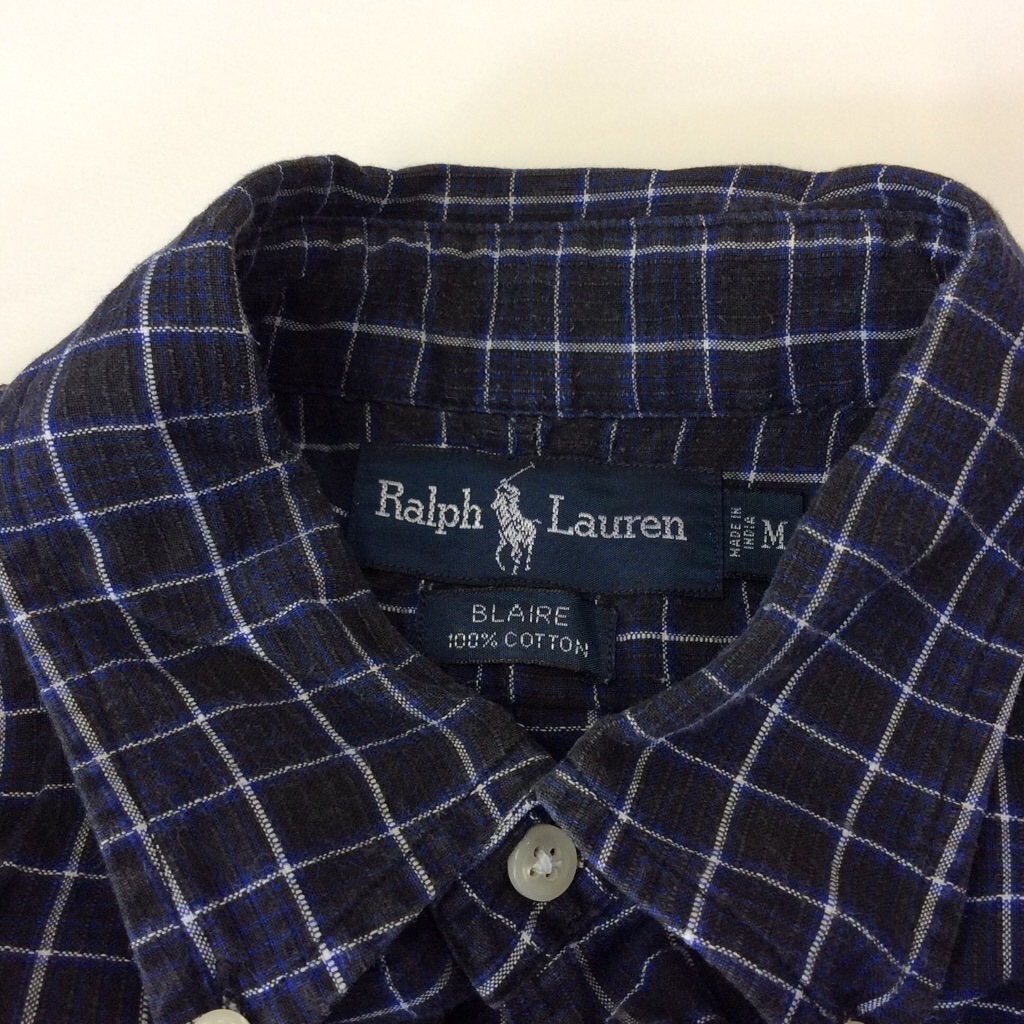Polo by Ralph Lauren �ݥ� ���ե������ Ⱦµ����� �ܥ�������� ����̵�� M/�����֥�å� ����ꥫ͢�� USA �֥��� ���ᥫ�� �����å������ �����奢�� ���岷 �ݥˡ� ���� �ɽ�