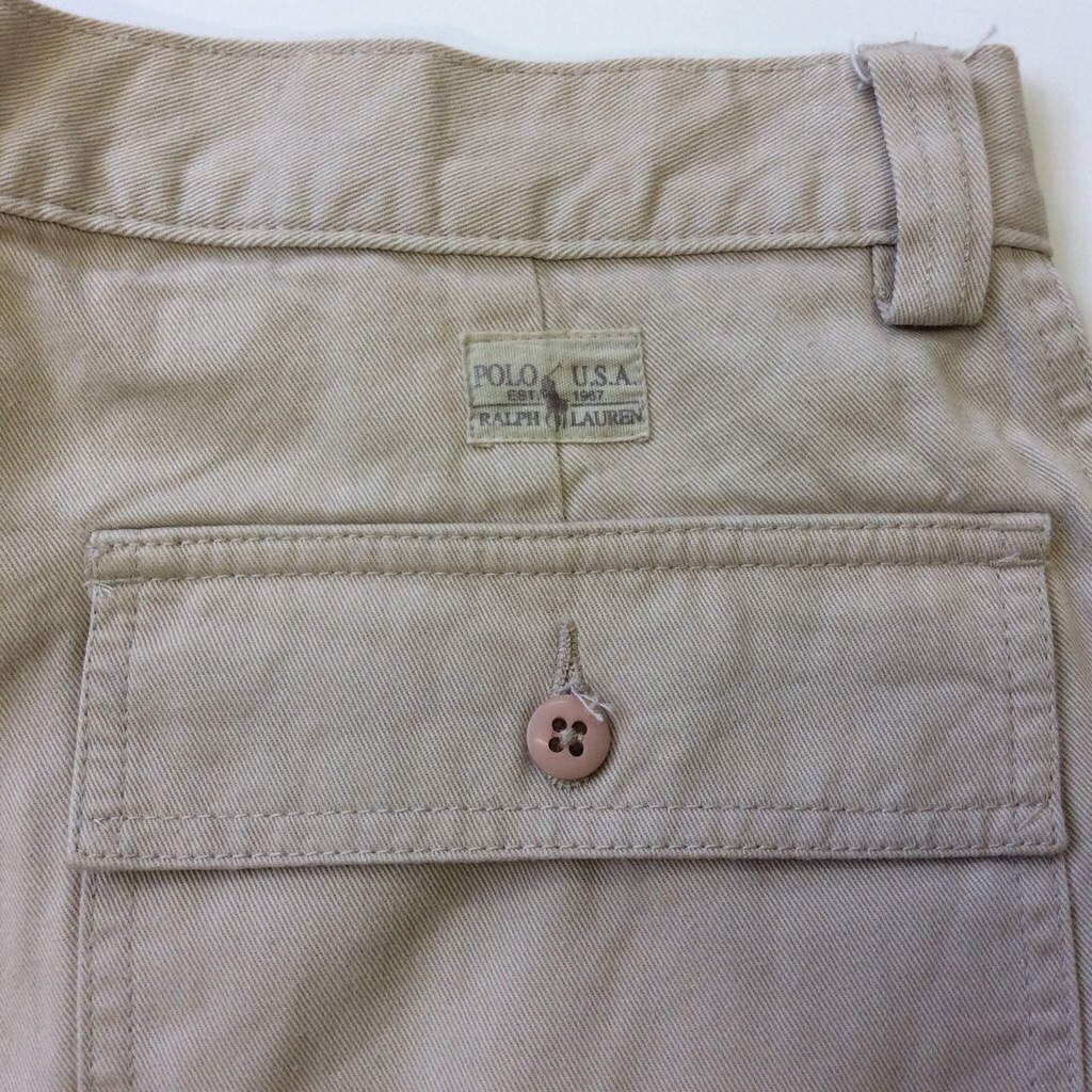 Polo by Ralph Lauren �ݥ� ���ե������ ������硼�� ���硼�ȥѥ�� ����̵�� W32/M/�١����� ����ꥫ͢�� MADE IN USA ���ᥫ�� �֥��� û�ѥ� �ϡ��եѥ�� ���岷 ���� �����奢��