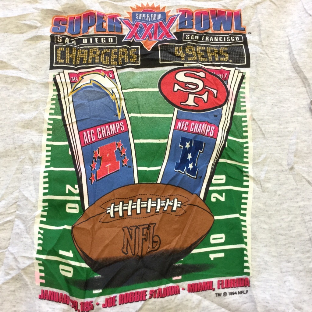 SALEM SPORTSWEAR ������ॹ�ݡ��ĥ����� �������å� �ȥ졼�ʡ� NFL SUPERBOWL MADE IN U.S.A. ����̵�� XL/���ߤꥰ�졼 �����ѡ��ܡ��� �ǥåɥ��ȥå� ̤������ ͢���� ���ᥫ�� ����� ���� �����å� �礭�� �ӥå� �����С�