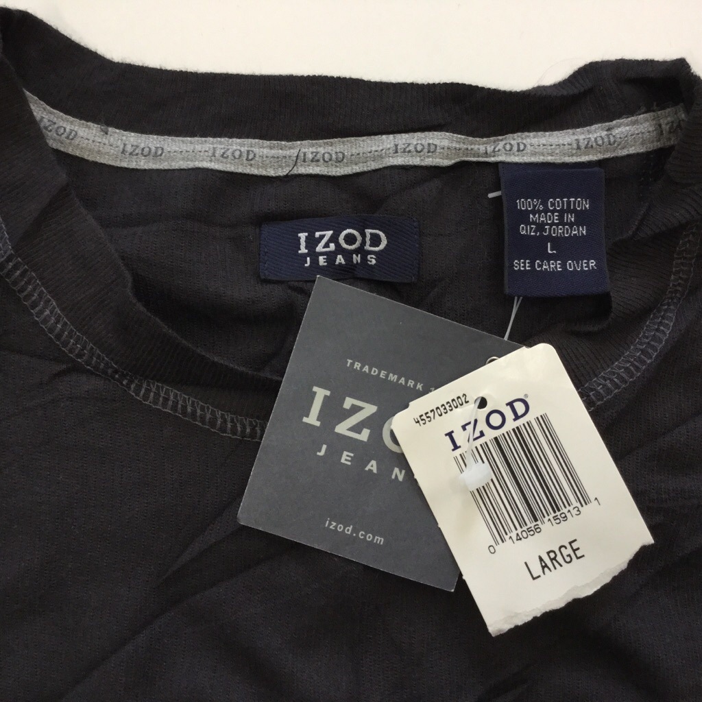 ̤���� IZOD JEANS �������å� ������ ĹµT����� ����̵�� L/�����֥�å� �ǥåɥ��ȥå� ����ꥫ͢�� USA ���ᥫ�� �֥��� ���� �����å� ����T ���岷 ����