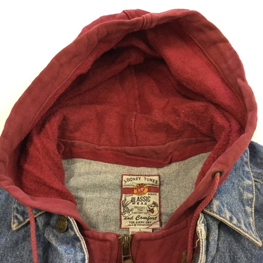 LOONEY TUNES �롼�ˡ��ƥ塼�� �ǥ˥ॸ�㥱�å� G����� �ա����� ����̵�� L/�ǥ˥�֥롼 �������åȥѡ����� USA ���ᥫ�� ��������� �٥��� 4�ݥ� �Ť����� ����� ͢���� ���岷 ����ꥫ