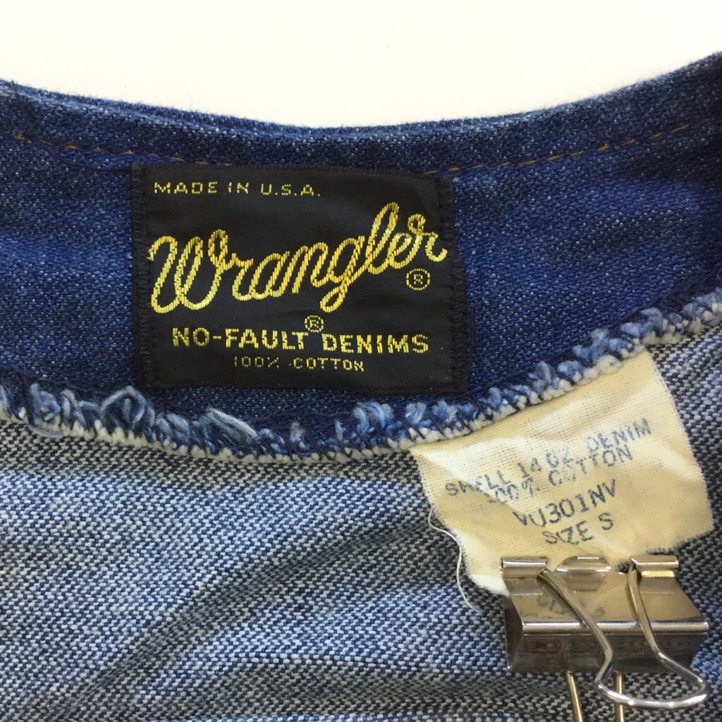 Wrangler ��󥰥顼 �ӥ�ơ��� �ǥ˥�٥��� MADE IN USA ��� ������S/�ǥ˥�֥롼 ����ȥ꡼���������� ����̵�� ���ᥫ�� �֥��� Ϸ�� ͢���� ���岷 ����