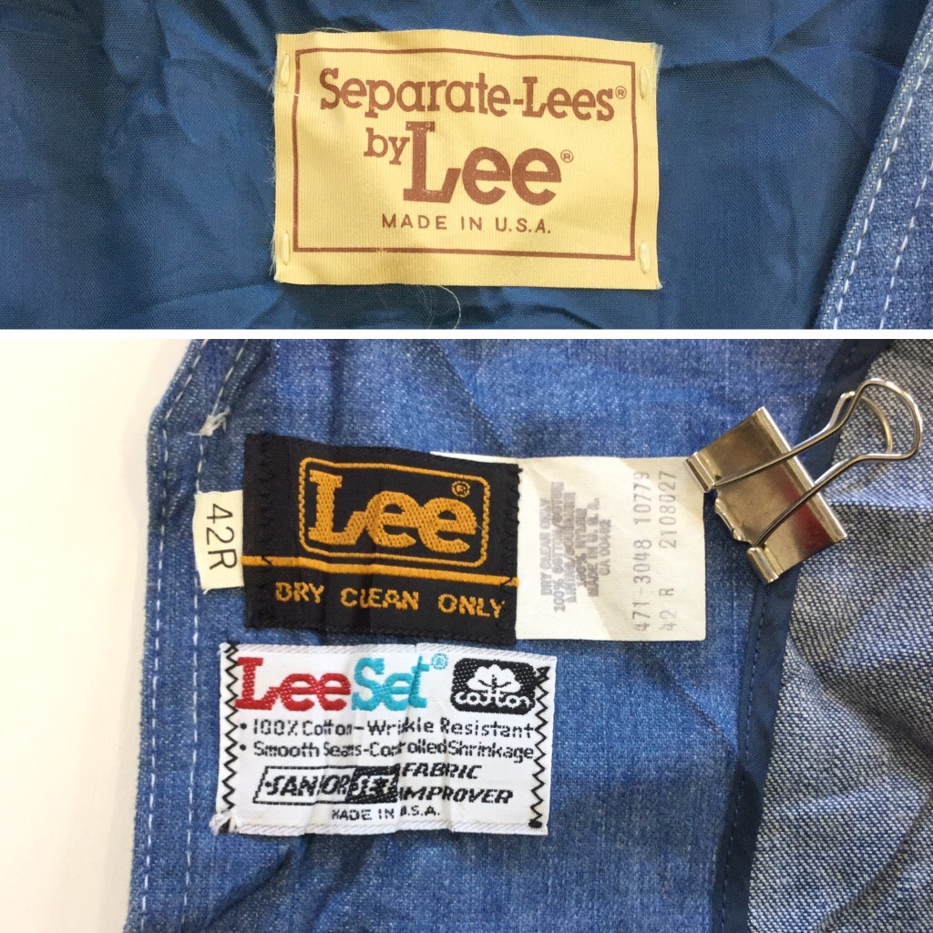 Lee �꡼ �ӥ�ơ��� �ǥ˥�٥��� MADE IN USA ��� ������42R/�����֥롼 �����奢�� ����ȥ꡼���������� ����̵�� ���ᥫ�� �֥��� Ϸ�� ͢���� ���岷 ����