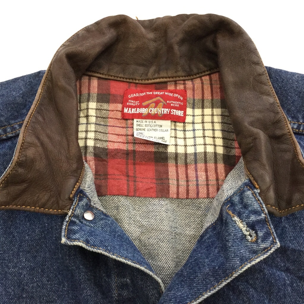 MARLBORO �ޥ�ܥ� ����ꥫ͢�� �ǥ˥ॸ�㥱�å� G����� XL/����ǥ��� �쥶�����顼 �׶� ����̵�� USA ��� ��������� ���ᥫ�� 4�ݥ� ����� ���� �礭�� �ӥå� �����С�