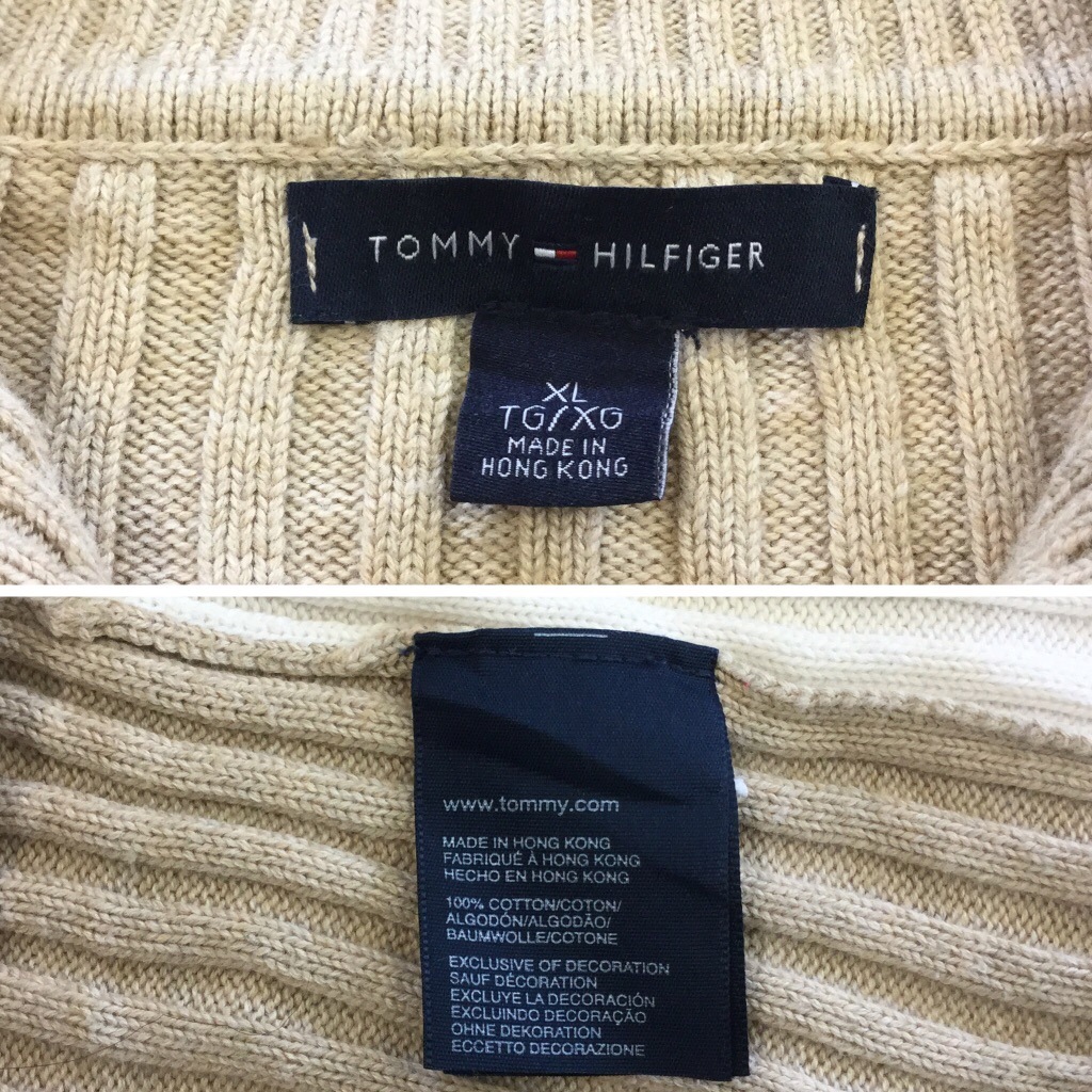 TOMMY HILFIGER �ȥߡ��ҥ�ե����� ��ǥ����� ���åȥ󥻡����� �˥å� ����̵�� XL/�١�����x�ۥ磻�� ����ꥫ͢�� USA ���ᥫ�� �֥��� �ץ륪���С� �ϥ��ͥå� ��֥˥å� ���岷 �礭�� �ӥå� �����С�