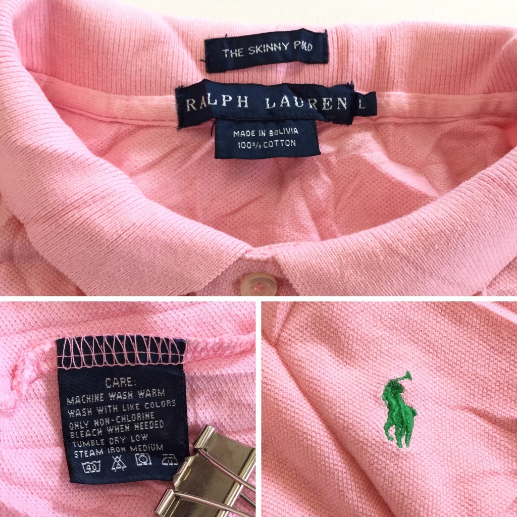 RALPH LAUREN ���ե������ ����ꥫľ͢�� Ĺµ�ݥ������ ��ǥ����� L/�ԥ� ����̵�� THE SKINNY POLO �֥��� USA ���岷 ����