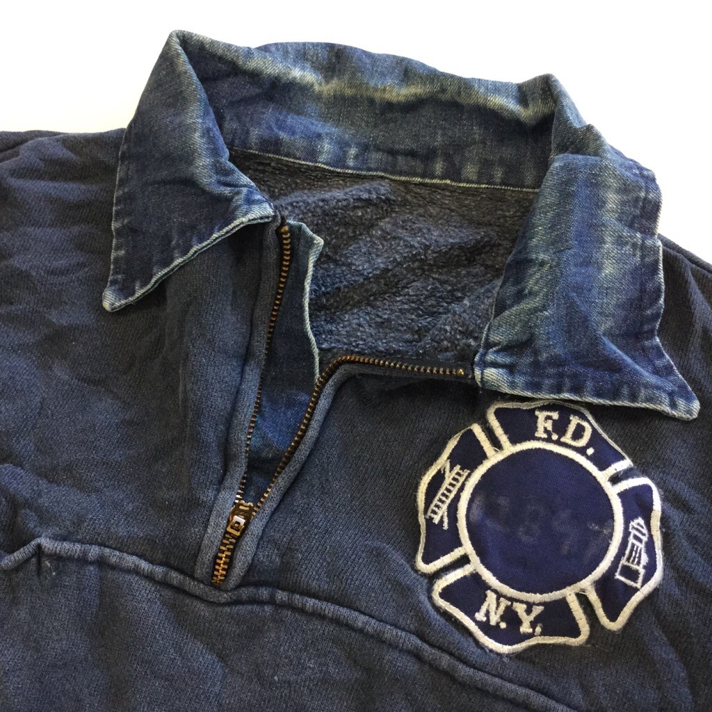 ����ꥫ���� FIRE DEPT �������å� �ȥ졼�ʡ� ��� M-L/�����ͥ��ӡ� USA ����̵�� ͢���� N.Y. �ϡ��ե��å� ���դ� �ǥ˥५�顼 ������ ���ɽ� ���岷 ���� �����å�