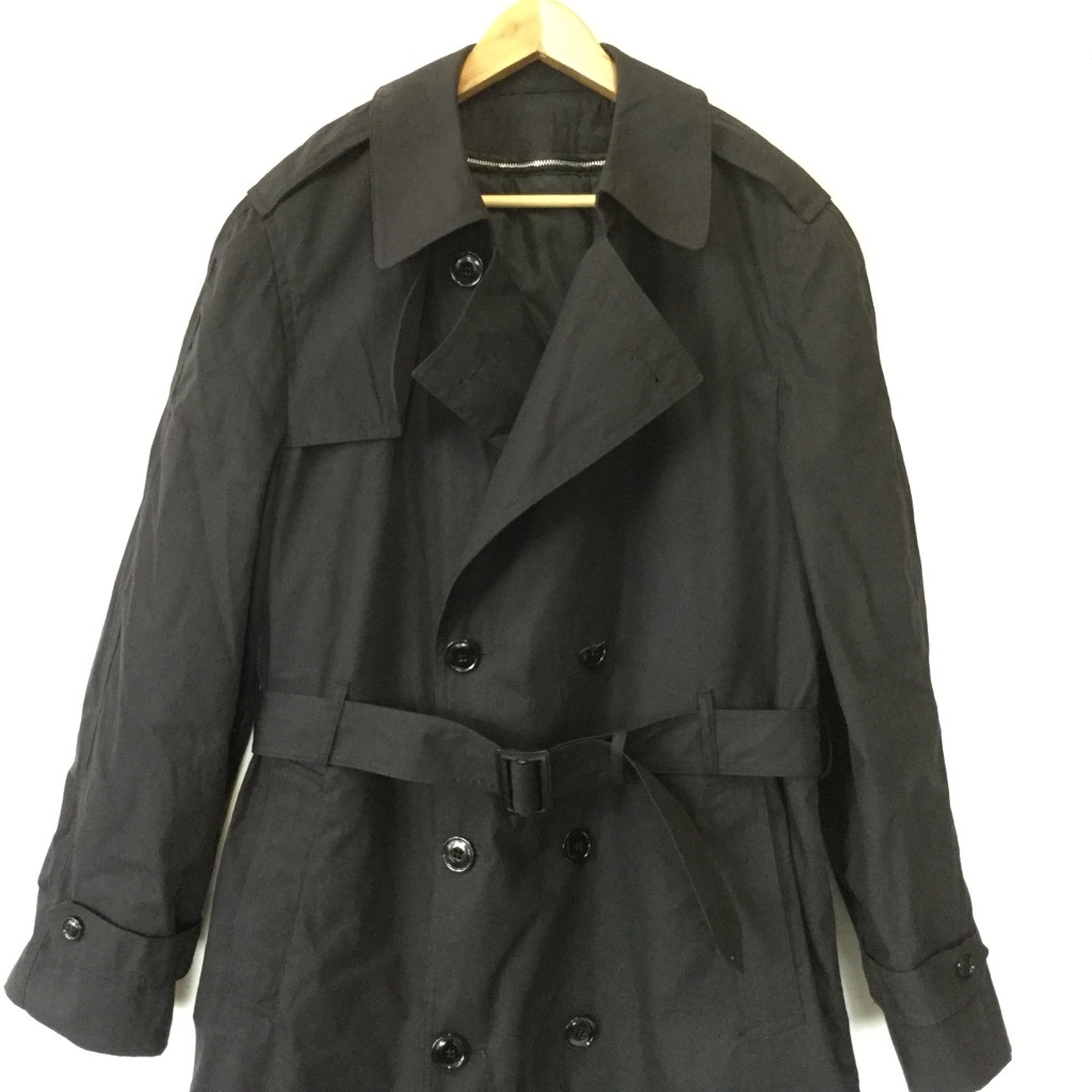 Dscp 米軍実物 ヴィンテージ ミリタリーコート トレンチコート 送料無料 メンズ 42l 黒 ブラック 防寒 キルティングライナー アメリカ輸入 Usa アメカジ アーミー 古着卸 業販 大きい ビッグ オーバー ー品切れー Spec Co Ltd