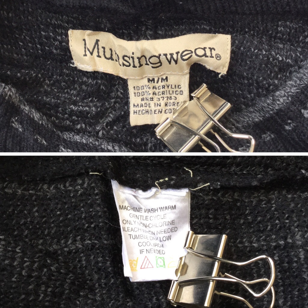 Munsingwear ޥ󥷥󥰥 ꥫ  ˥å ̵  M/x졼 ȥ饤 롼ͥå ᥫ ȥå 岷 ݡ  奢