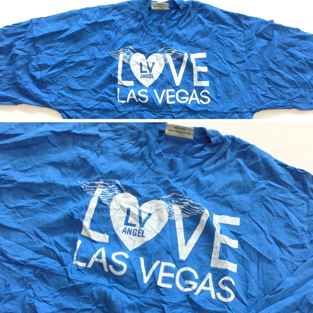 LOVE LAS VEGAS ĹµT����� ����T ����̵�� ��� XS/�忧 LV ANGEL ���ݡ��� �����奢�� ������ �ϡ��� MADE IN USA ���岷 ����
