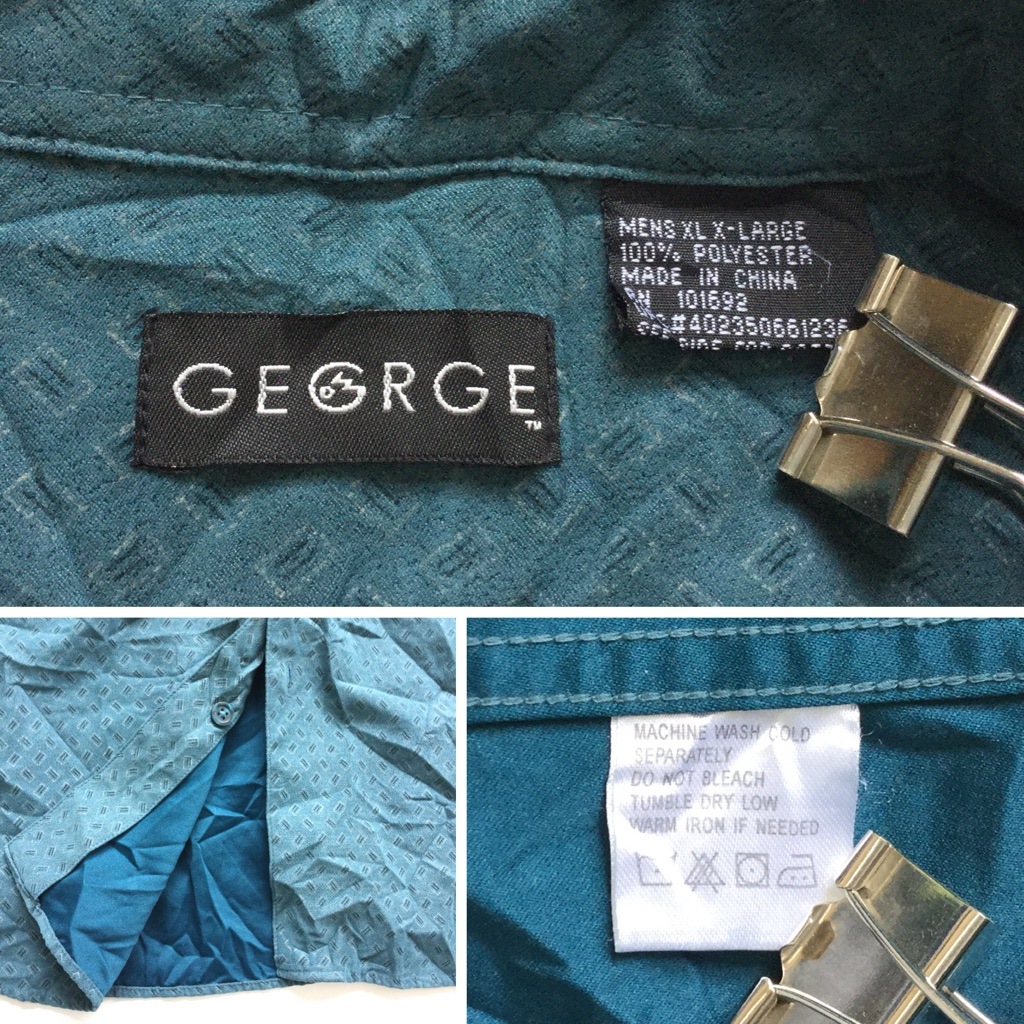 GEORGE �������ɥ���� ����ꥫ���� Ĺµ����� ������� ����̵�� ��� XL/�з� ���� �ݥꥷ��� �ե������쥶�� ͢���� ����� ���� �礭�� �ӥå� �����С�
