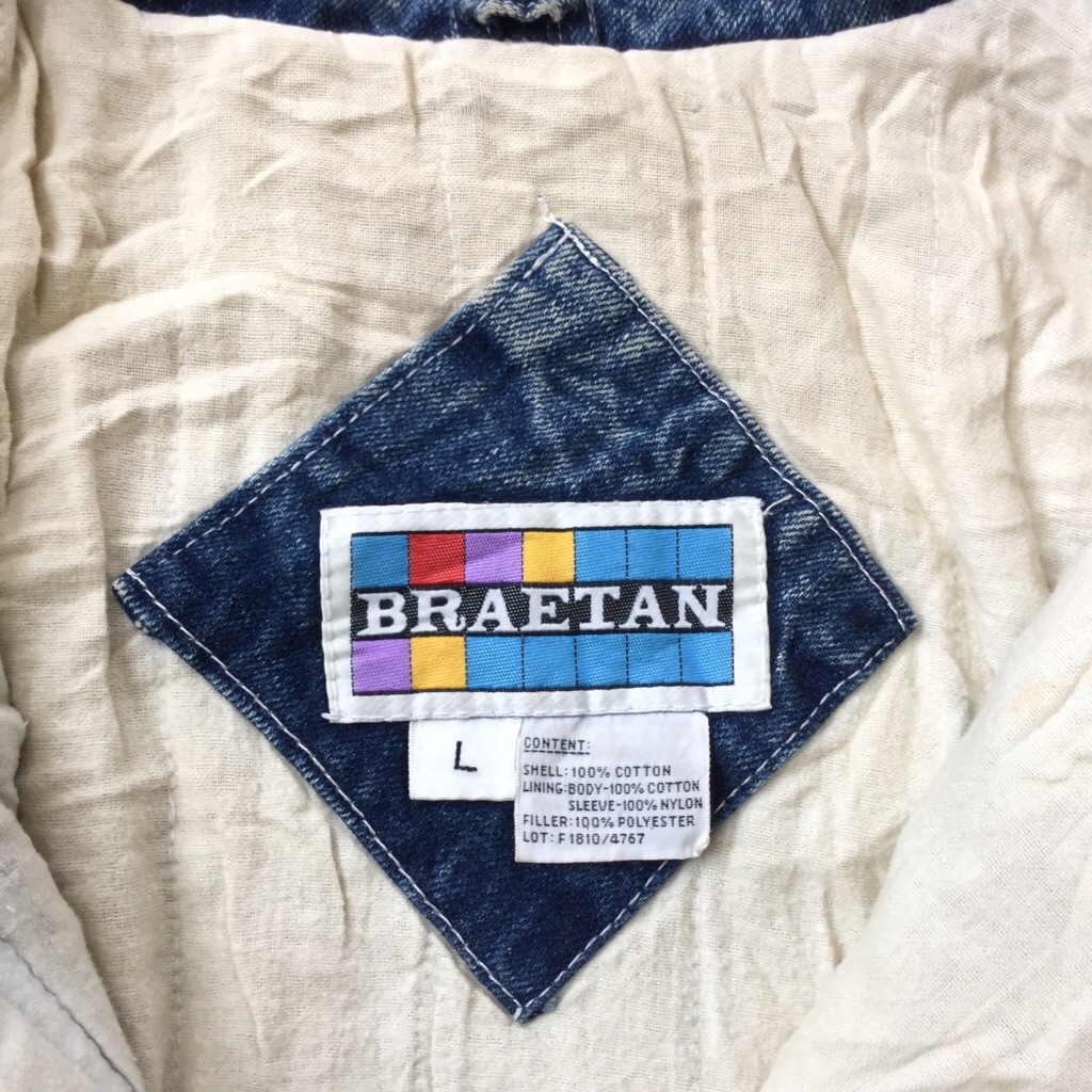 BRAETAN ����ꥫľ͢�� �ǥ˥ॸ�㥱�å� ������ ����̵�� ��ǥ����� L/�ǥ˥�֥롼x���ߥ��륦���å��� �����奢�� ����� �⡼�� USA ����� ����