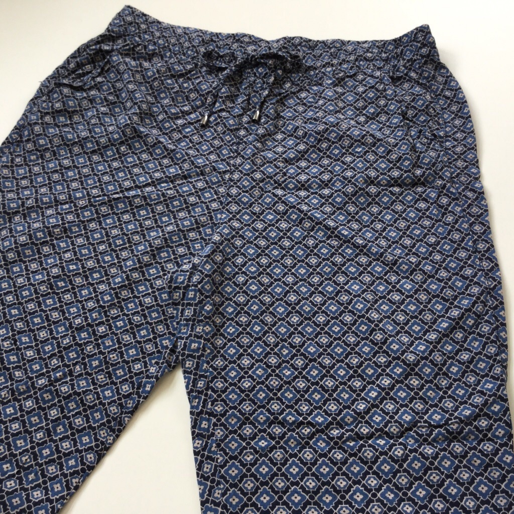 Faded Glory レーヨンパンツ イージーパンツ レディース M ブルー系 カジュアル 柄パン アメカジ テーパード ジョッパーズ Usa 古着卸 業販 ー品切れー Spec Co Ltd