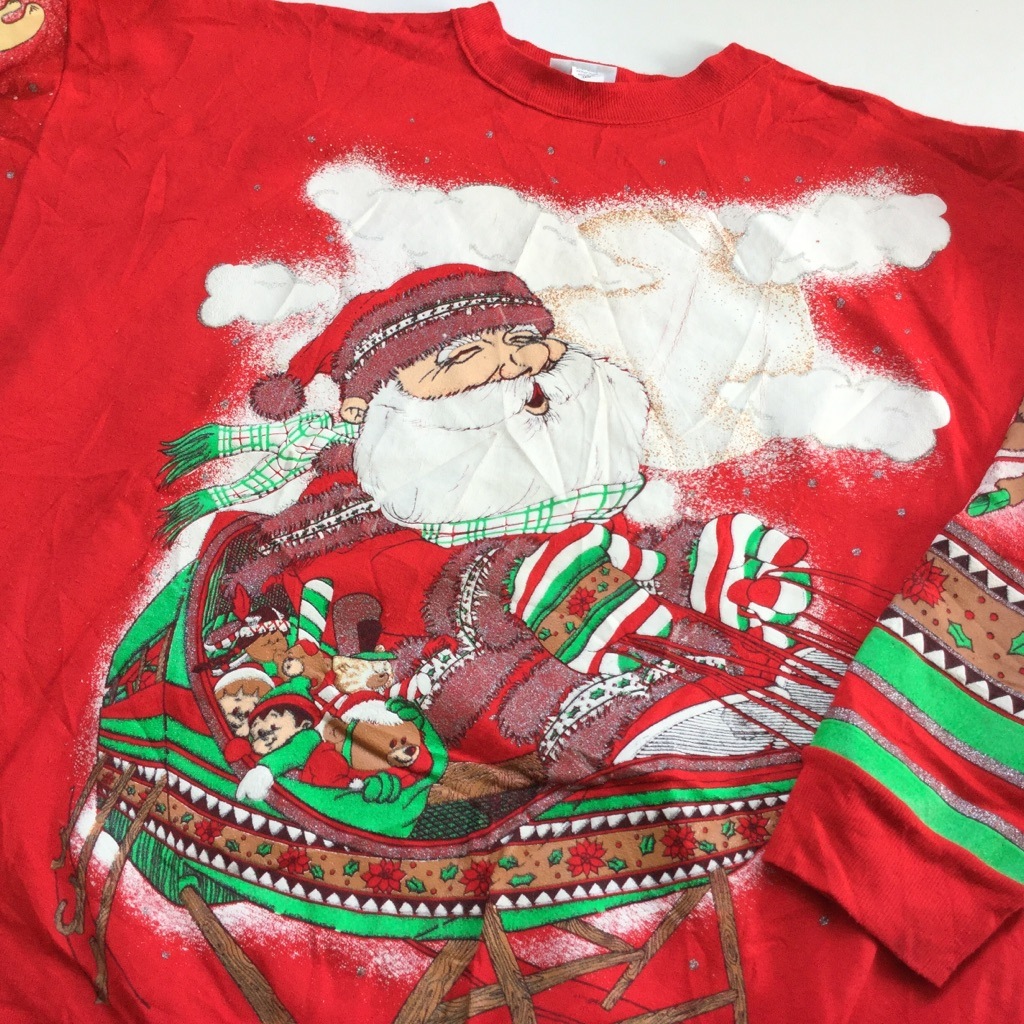 󥿥å HOLIDAY TIME ꥫľ͢ ȥ졼ʡ ̵ ǥ 18W/L-XL/֡å ꥹޥ ץ쥼 Ҷ   ҥ饮 X'mas  MADE IN USA 岷 ̵ 奢 ڥ ƹ 礭 ӥå С