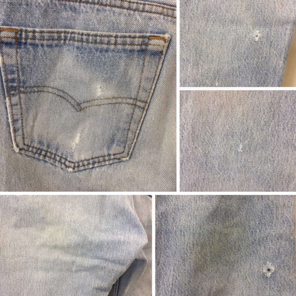 LEVI'S ������ MADE IN USA �֥롼������ ���᡼�� W34 �ǥ˥�ѥ�� �꡼�Х��� �ӥ�ơ���