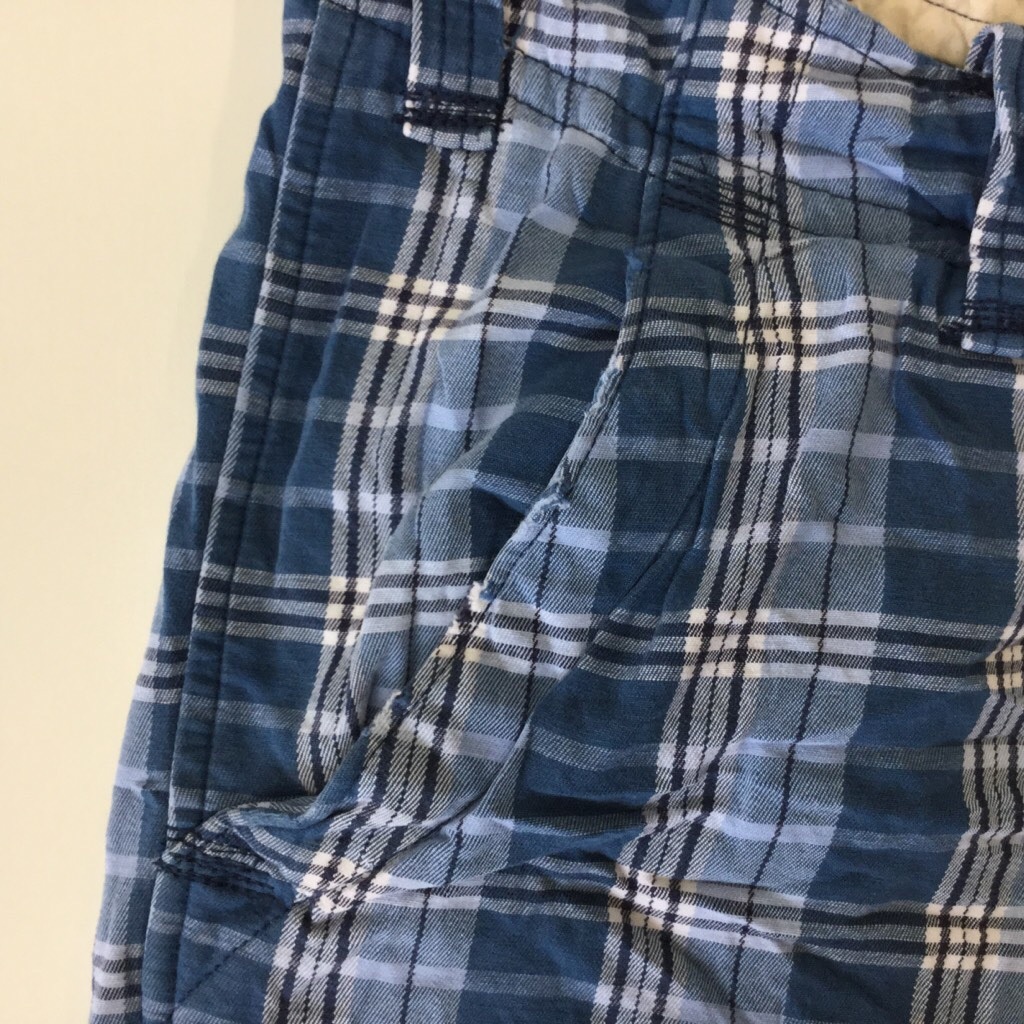 HOLLISTER �ۥꥹ���� ����ꥫ͢�� ���硼�� ����̵�� W34/�֥롼 �����å��� û�ѥ� �ϡ��եѥ�� ���ᥫ�� USA �֥��� ���硼�ȥѥ��