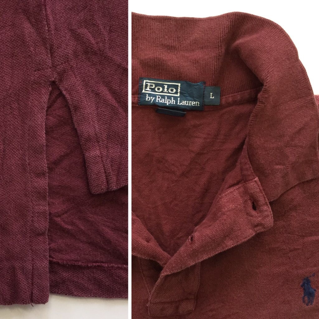 Polo by Ralph Lauren �ݥ� ���ե������ Ⱦµ�ݥ������ L/���󥸿� ����ꥫľ͢�� ����̵�� �֥��� ����� ���ᥫ�� USA���� 2�ܥ���
