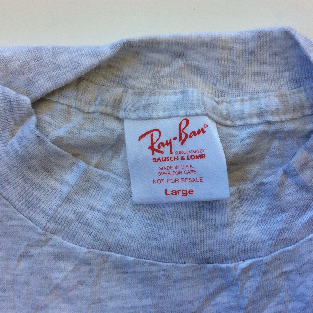 Ray-Ban �쥤�Х� ����ꥫ�� �����ԥå� ȾµT����� ����̵�� L/���ߤꥰ�졼 ����ꥫľ͢�� ���� USA �֥��� ���ᥫ�� ���� 1992 ���ݥ󥵡�T