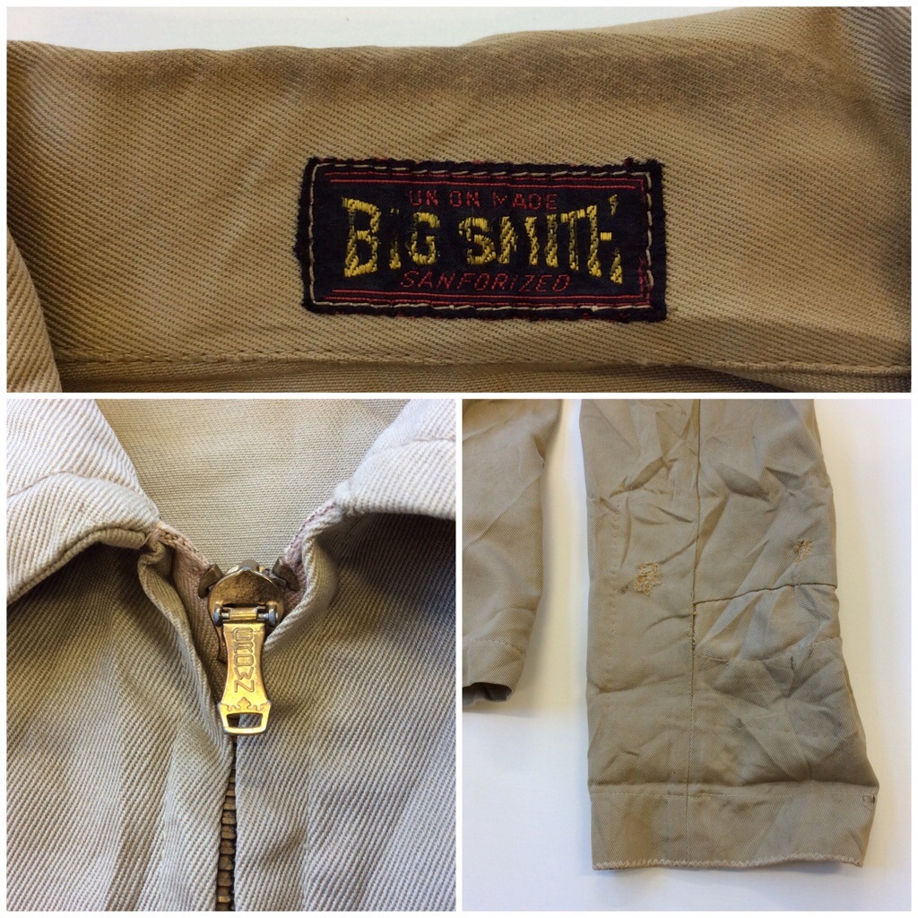 50's BIG SMITH �ӥå����ߥ� �ӥ�ơ��� ������㥱�å� ����̵�� S-M/�١����� ����ꥫ͢�� USA �������󥰥ȥå� �֥��� ���饦������ ���ץ�󥰥��åѡ� ��˥���ᥤ��