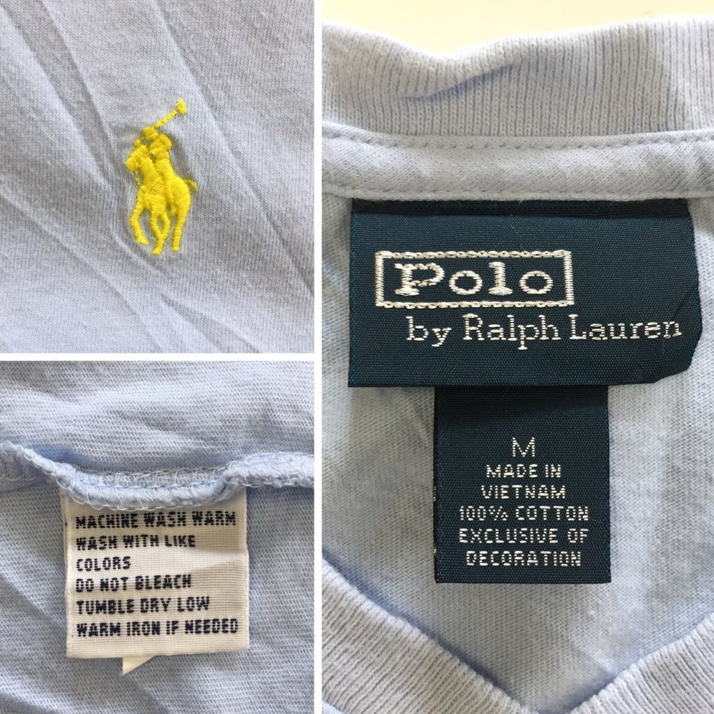 Polo by Ralph Lauren �ݥ� ���ե������ ȾµT����� V�ͥå� ����̵�� M/�忧 ����ꥫ͢�� ���ݥ���� USA �֥��� ����ץ� ����
