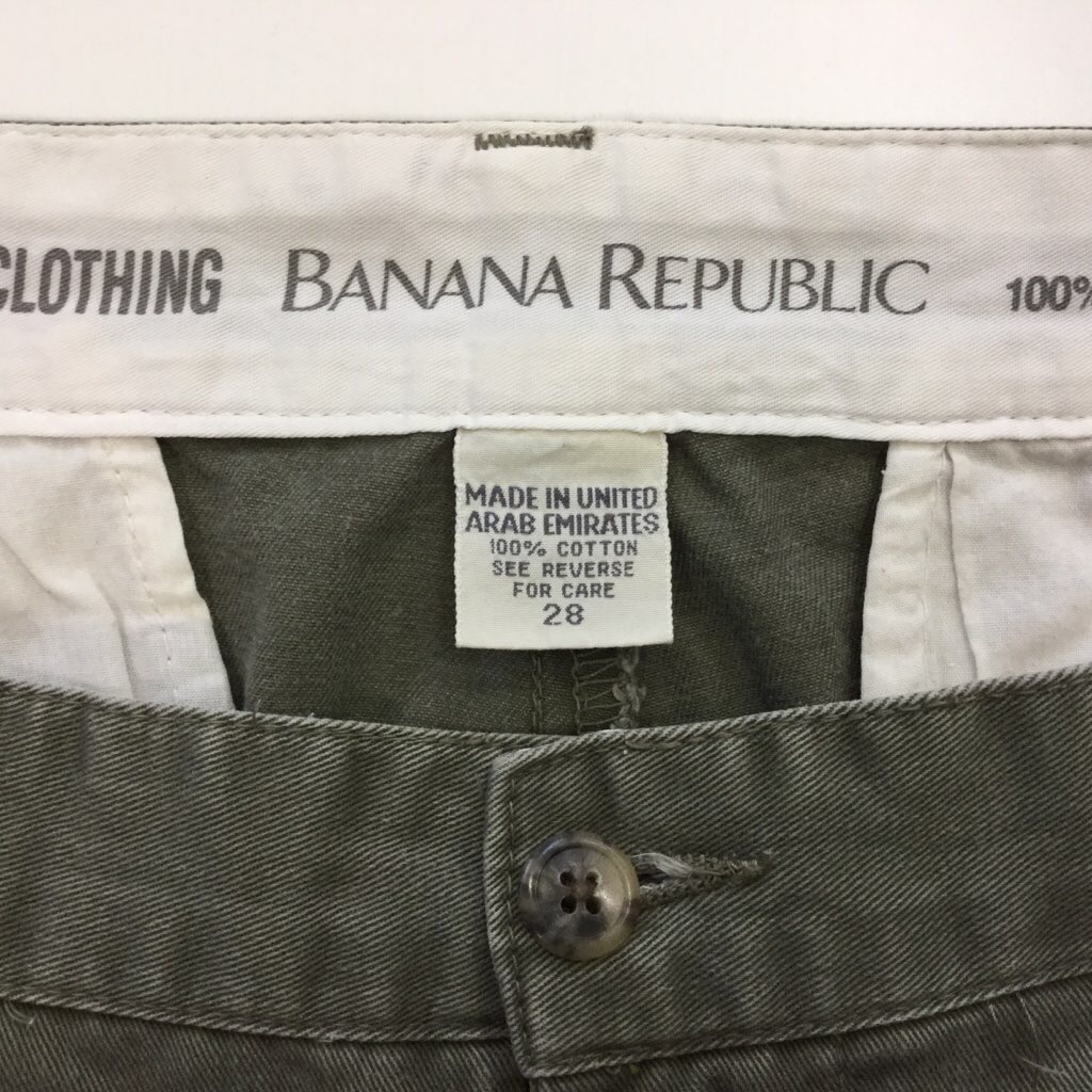 BANANA-REPUBLIC �Хʥʥ�ѥ֥�å� ���硼�� ����ꥫ͢�� ����̵�� W28/���꡼�� �Хʥ�� û�ѥ� �ϡ��եѥ�� ���ᥫ�� USA �֥��� ������S