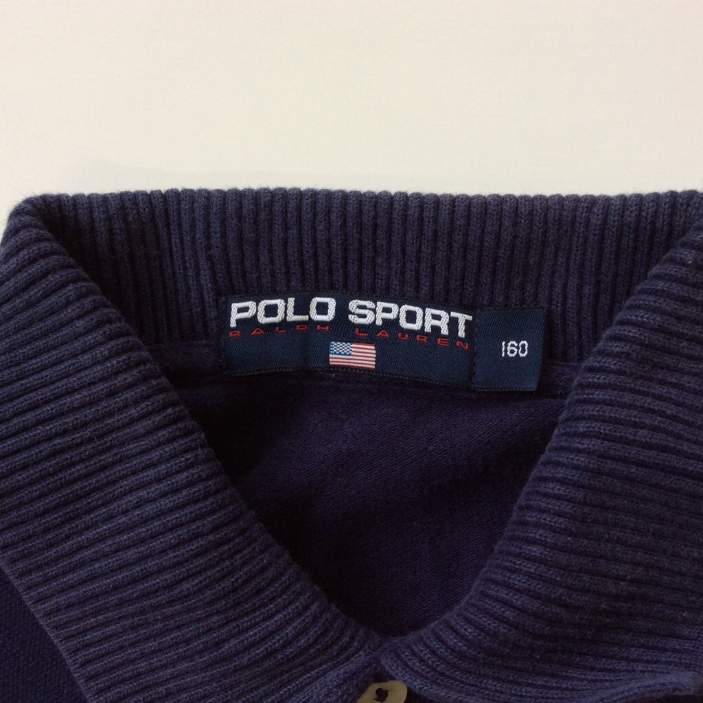 90's POLO SPORT �ݥ����ݡ��� ���ե������ Ⱦµ�ݥ������ �ܡ����� �饤�� ����̵�� S/�����ͥ��ӡ� �ʥ����� �֥��� �ɽ����� �ݥ����� ������� ���岷 RALPH LAUREN