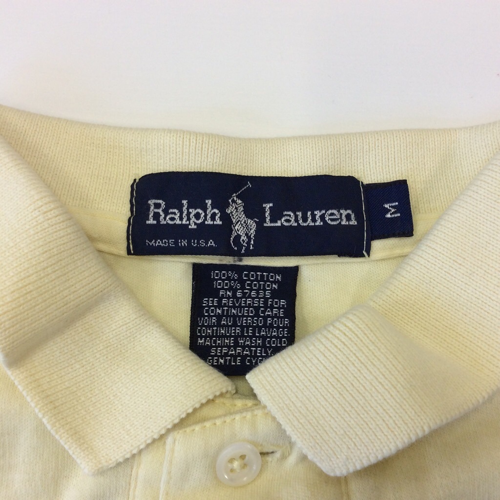 Polo by Ralph Lauren �ݥ� ���ե������ Ⱦµ�ݥ������ ���ݥ���� ����̵�� M/���꡼��� ����ꥫ͢�� MADE IN USA ���ᥫ�� �֥��� �ݥˡ��ɽ� ̵�� ���岷 ����