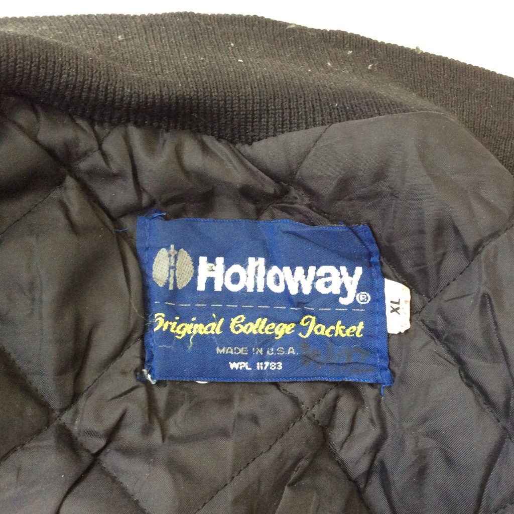 HOLLOWAY �ۥ������� ��������� ���������ॸ���ѡ� ����ɥ��㥱�å� ����̵�� XL/�����֥�å� ����ꥫ͢�� MADE IN USA ���ᥫ�� �ڥ����� �ɽ� ñ�� ���åȥ��� �礭�������� LL O �ӥå������� �����С������� ���岷 ����